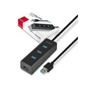 Axagon HUE-S2BL hub & concentrateur USB 3.2 Gen 1 (3.1 Gen 1) Type-A 5000 Mbit/s Noir