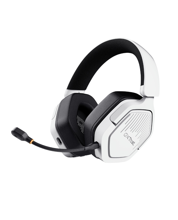 Trust GXT 493W Carus Casque Avec fil &sans fil Arceau, Casque Jouer USB Type-C / USB Type-A Bluetooth Blanc