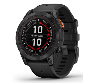 Garmin fēnix 7 Pro Solar Edition 3,3 cm (1.3") MIP 47 mm Numérique 260 x 260 pixels Écran tactile Noir, Gris Wifi GPS (satellite