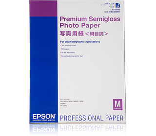 Epson Pap Photo Premium Semi-Glacé 251g 25f. A2 (0,420x0,594m)