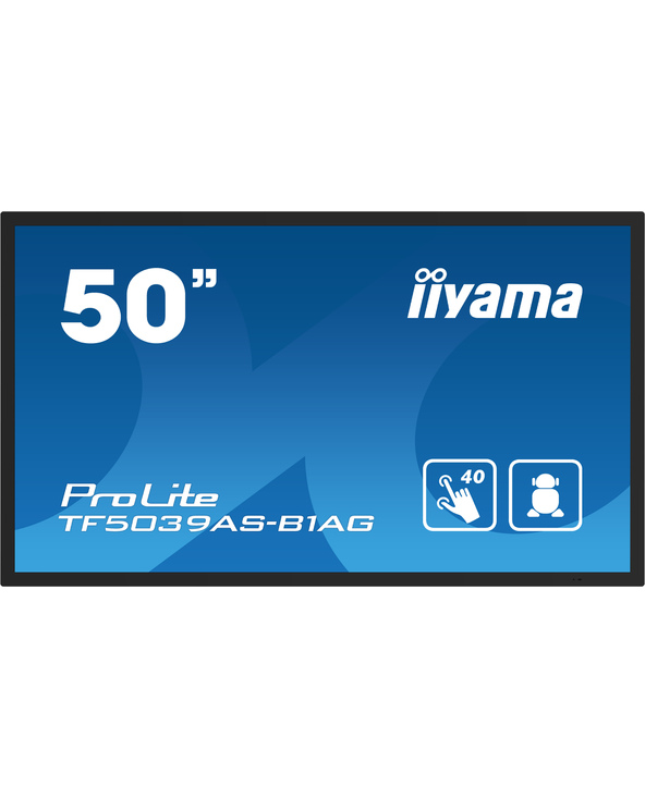 iiyama TF5039AS-B1AG Écran d'affichage dynamique Écran plat de signalisation numérique 125,7 cm (49.5") LED 500 cd/m² 4K Ultra H