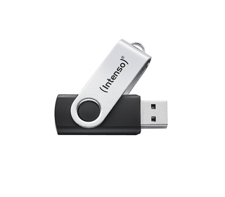 Intenso Clé USB Office Line, 32 Go, USB-A, 3.2 Gen 1x1, noir-argent