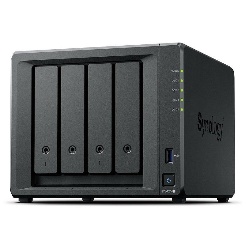 Synology DiskStation DS425 Plus serveur de stockage NAS Intel Celeron J4125 2 Go DDR4 0 To