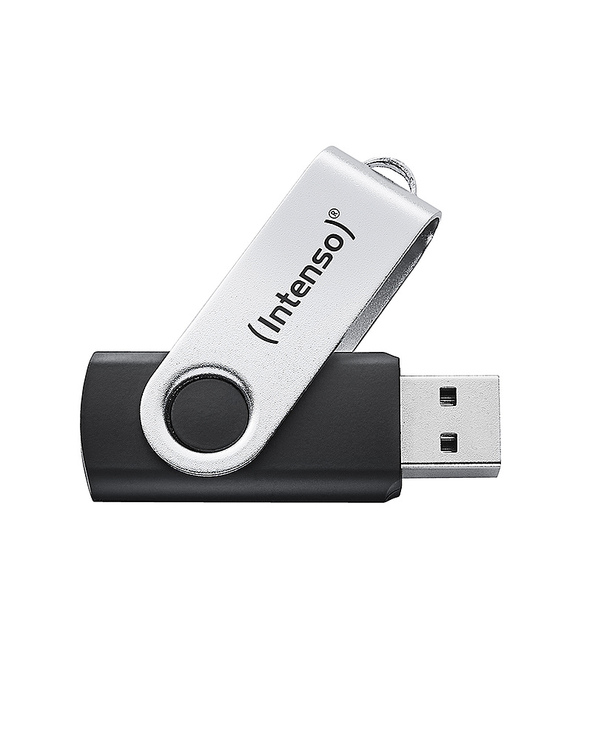 Intenso Clé USB Office Line, 128 Go, USB-A, 3.2 Gen 1x1, noir-argent