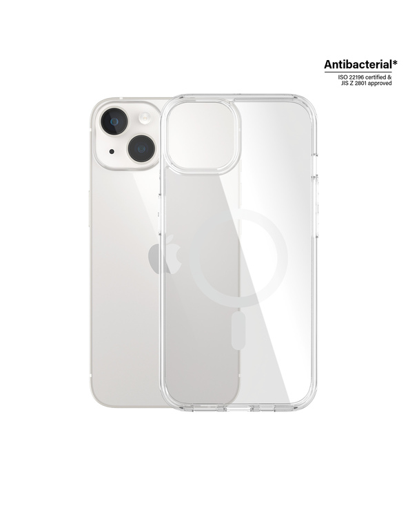 PanzerGlass  HardCase Transparent w. White MagSafe iPhone 14 | 13 coque de protection pour téléphones portables Housse