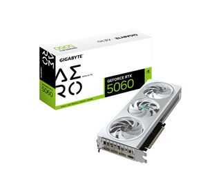 GIGABYTE GeForce RTX 5060 AERO OC 8G Carte Graphique - 8GB GDDR7, 128bit, PCI-E 5.0, 2595 MHz Fréquence du cœur, 3 x DisplayPort