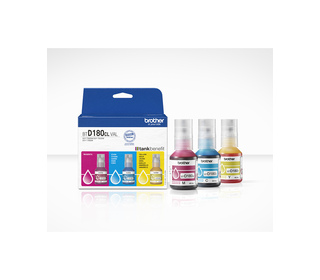 Brother BTD180CLVAL Bouteilles d'encre couleur multipack | 3 couleurs