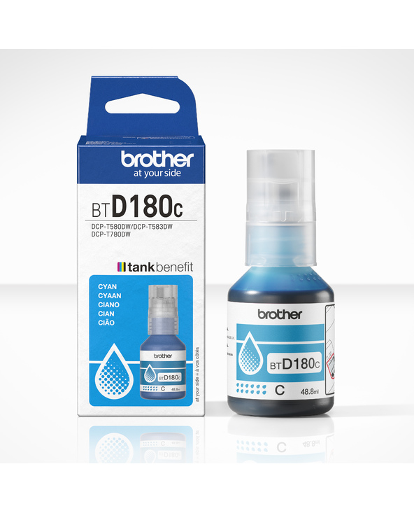 Brother BTD180C Bouteille d'encre cyan originale