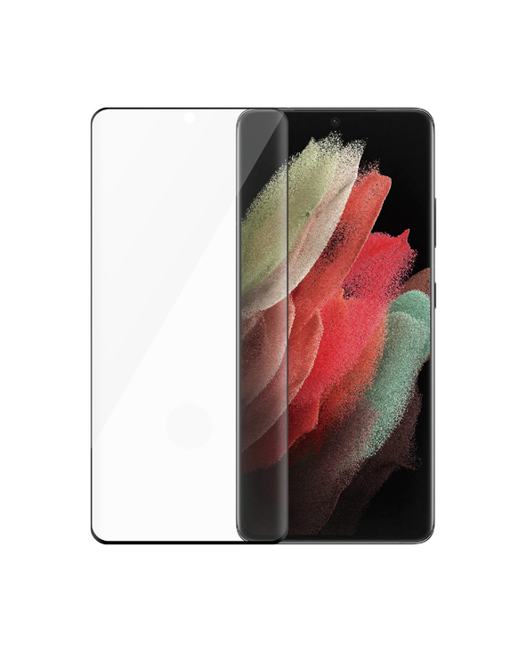 PanzerGlass SAFE. by  Screen Protector w. Black Frame Samsung Galaxy S21 Ultra 5G | Ultra-Wide Fit Protection d'écran transparen