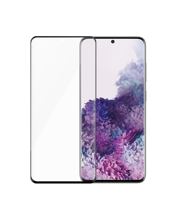 PanzerGlass SAFE. by  Screen Protector w. Black Frame Samsung Galaxy S20 5G | Ultra-Wide Fit Protection d'écran transparent 50 p