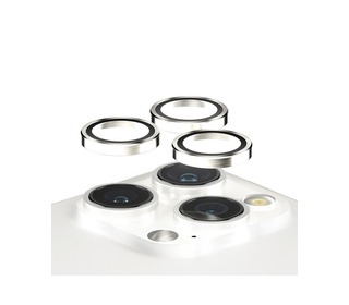 PanzerGlass  Hoops White Metal Camera Lens Protector iPhone 15 Pro | 15 Pro Max Protection d'écran transparent Apple 1 pièce(s)