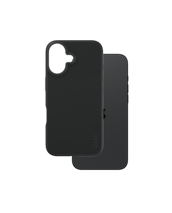 PanzerGlass CARE by  Fashionable Case Black iPhone 16 coque de protection pour téléphones portables Housse Noir