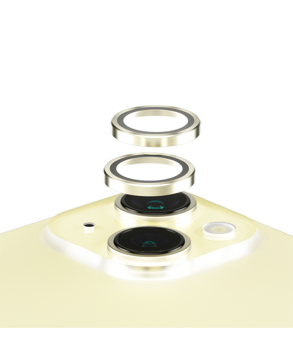 PanzerGlass  Hoops Yellow Camera Lens Protector iPhone 15 | 15 Plus Protection d'écran transparent Apple 1 pièce(s)