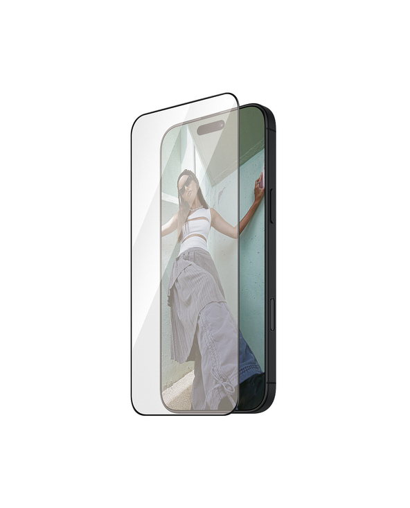 PanzerGlass SAFE. by  Screen Protection w. Black Frame iPhone 16 Pro | Ultra-Wide Fit Protection d'écran transparent Apple 1 piè