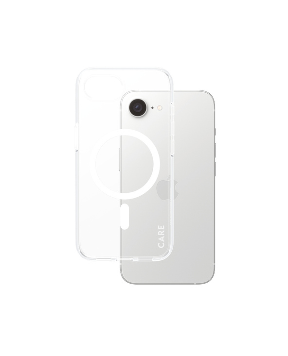 PanzerGlass CARE by  Flagship Case Transparent Urban Combat w. White Qi Compatible iPhone 16e coque de protection pour téléphone