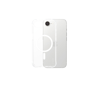 PanzerGlass CARE by  Fashionable Case Samba Transparent w. White Qi Compatible iPhone 16e coque de protection pour téléphones po