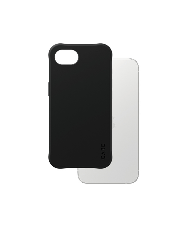 PanzerGlass CARE by  Fashionable Case Samba Black w. Qi Compatible iPhone 16e coque de protection pour téléphones portables Hous