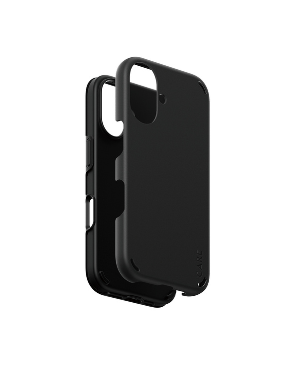 PanzerGlass CARE by  Feature Case Double Defense Black iPhone 16 coque de protection pour téléphones portables Housse Noir
