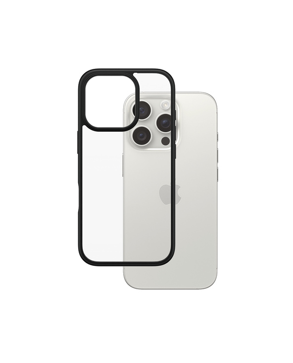 PanzerGlass  HardCase Transparent w. Black Frame iPhone 16 Pro coque de protection pour téléphones portables Housse
