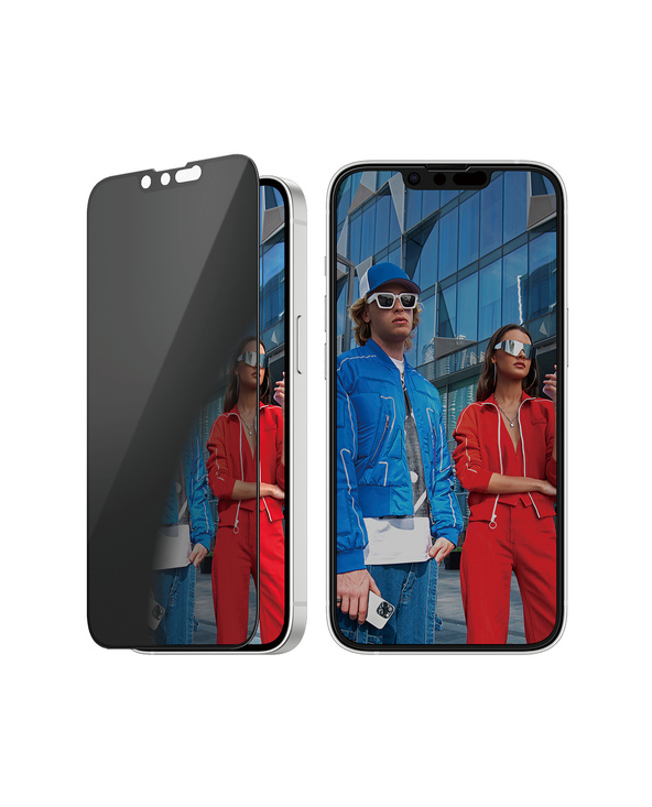 PanzerGlass  Privacy Screen Protector iPhone 16e | 14 | 13 | 13 Pro | Ultra-Wide Fit w. Aligner Protection d'écran transparent A