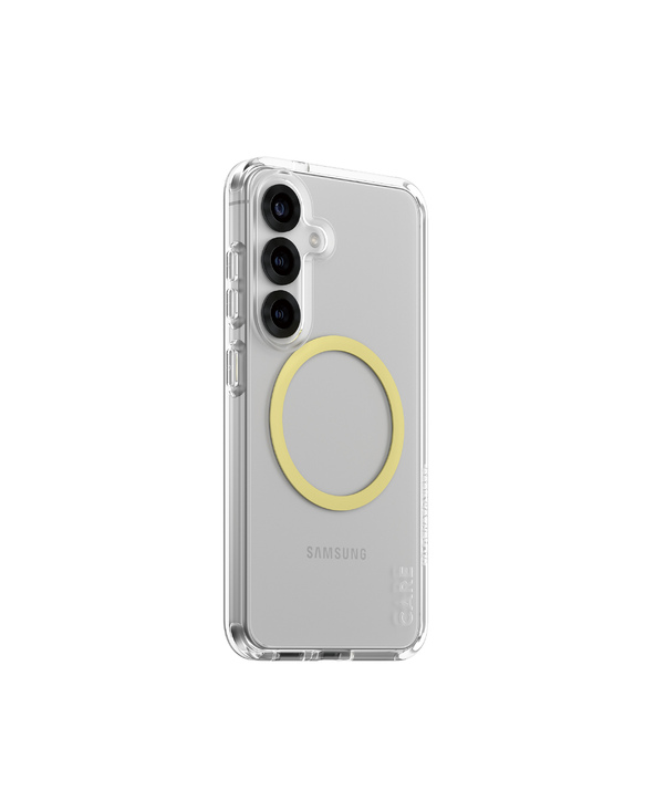 PanzerGlass CARE by  Flagship Case Transparent Urban Combat w. Chardonnay Qi Compatible Samsung Galaxy S25 coque de protection p