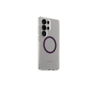 PanzerGlass CARE by  Flagship Case Transparent Urban Combat w. Plum Purple Qi Compatible Samsung Galaxy S25 Ultra coque de prote