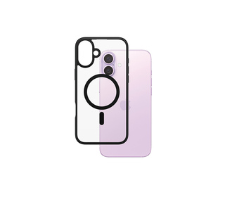 PanzerGlass  HardCase Transparent w. Black MagSafe & Frame iPhone 16 Plus coque de protection pour téléphones portables Housse