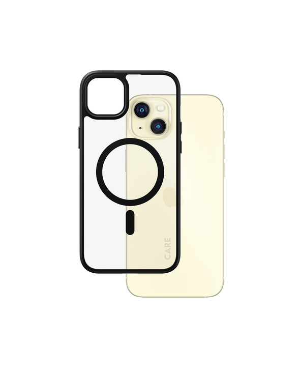 PanzerGlass CARE by  Flagship Case Transparent Urban Combat w. Black MagSafe iPhone 15 Plus coque de protection pour téléphones 