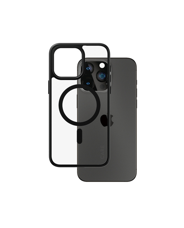 PanzerGlass CARE by  Flagship Case Transparent Urban Combat w. Black MagSafe iPhone 15 Pro Max coque de protection pour téléphon