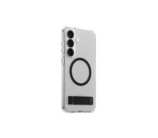 PanzerGlass CARE by  Feature Case Transparent w. Black Kickstand & Qi Compatible Samsung Galaxy S25+ coque de protection pour té