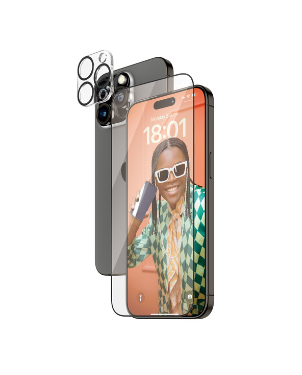 PanzerGlass  2-in-1 Pack iPhone 15 Pro Max | Ultra-Wide Fit w. EasyAligner Protection d'écran transparent Apple 1 pièce(s)