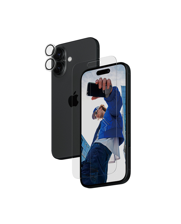 PanzerGlass  2-in-1 Bundle iPhone 16 Protection d'écran transparent Apple 1 pièce(s)
