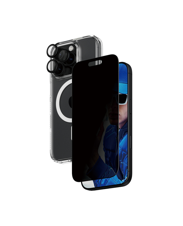 PanzerGlass  3-in-1 Privacy Protection Bundle iPhone 16 Pro Protection d'écran transparent Apple 1 pièce(s)
