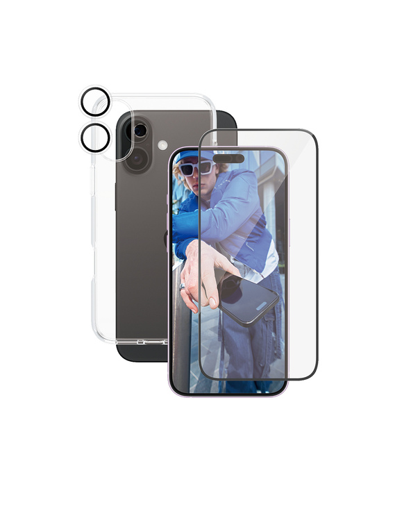 PanzerGlass CARE by  Flagship 3-in-1 Bundle iPhone 16 Plus Protection d'écran transparent Apple 1 pièce(s)
