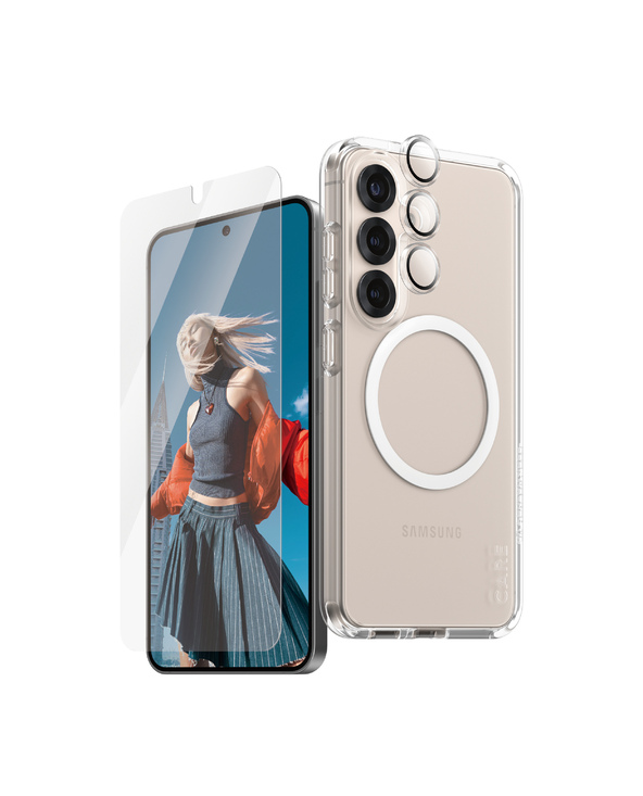 PanzerGlass CARE by  Flagship 3-in-1 Bundle Samsung Galaxy S25 Protection d'écran transparent 1 pièce(s)