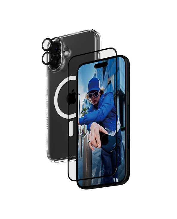 PanzerGlass  3-in-1 Protection Bundle iPhone 16 Plus Protection d'écran transparent Apple 1 pièce(s)