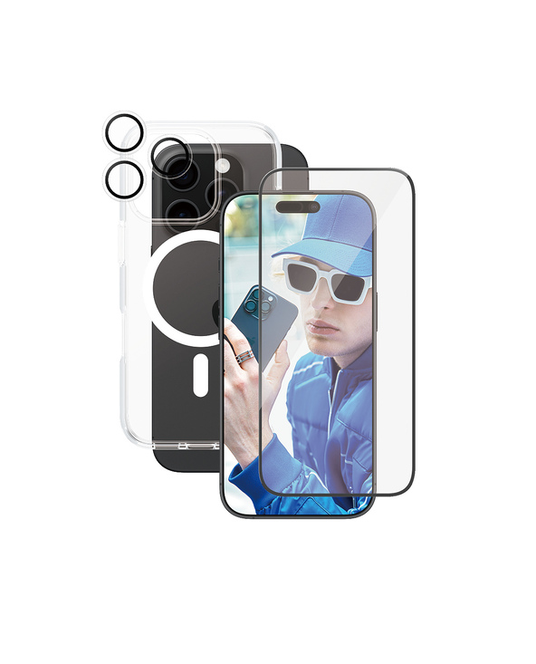 PanzerGlass CARE by  Flagship 3-in-1 Bundle iPhone 16 Pro Protection d'écran transparent Apple 1 pièce(s)