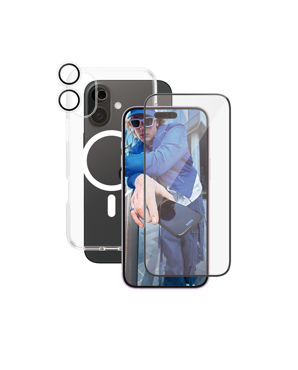 PanzerGlass CARE by  Flagship 3-in-1 Bundle iPhone 16 Plus Protection d'écran transparent Apple 1 pièce(s)