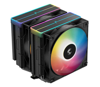 DeepCool AG620 BK ARGB V2 Carte SIM, Carte-mère Refroidisseur d'air 12 cm Noir 1 pièce(s)