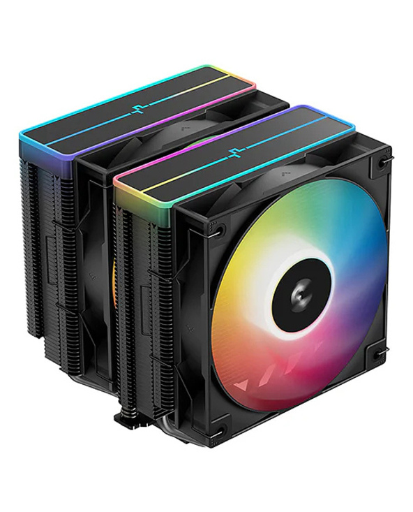 DeepCool AG620 BK ARGB V2 Carte SIM, Carte-mère Refroidisseur d'air 12 cm Noir 1 pièce(s)