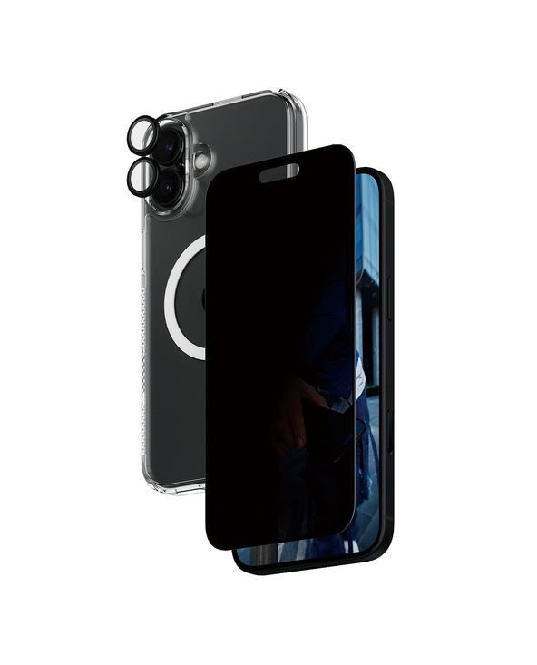 PanzerGlass  3-in-1 Privacy Protection Bundle iPhone 16 Plus Protection d'écran transparent Apple 1 pièce(s)
