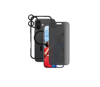 PanzerGlass CARE by  Flagship 3-in-1 Privacy Bundle iPhone 16 Plus coque de protection pour téléphones portables Housse Transpar