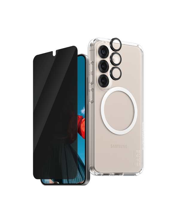 PanzerGlass CARE by  Flagship 3-in-1 Privacy Bundle Samsung Galaxy S25 Protection d'écran transparent 1 pièce(s)