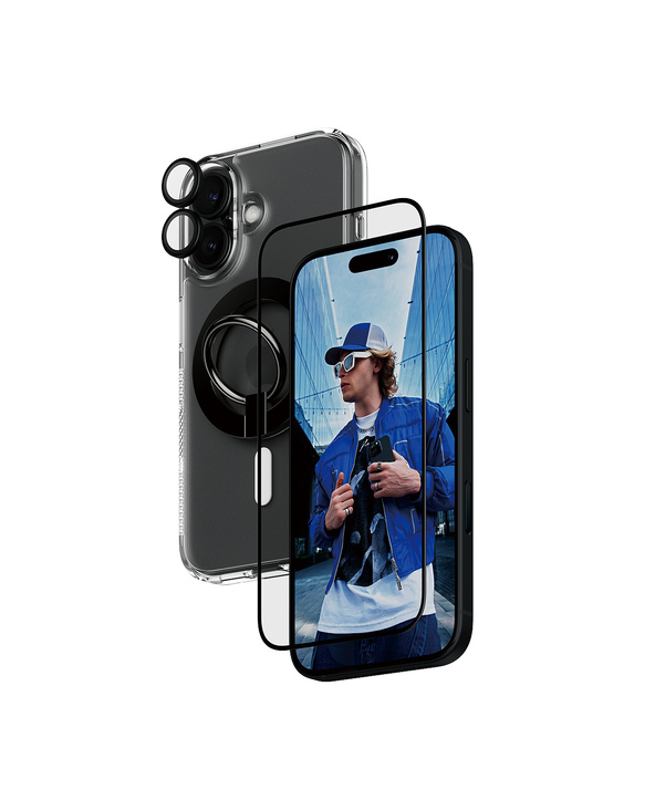 PanzerGlass  4-in-1 Protection Bundle iPhone 16 Protection d'écran transparent Apple 1 pièce(s)