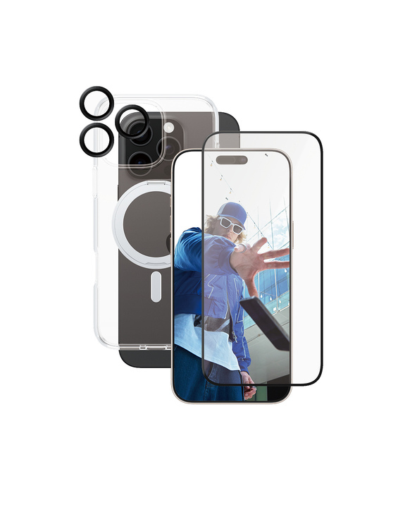 PanzerGlass CARE by  Feature 3-in-1 Ceramic Bundle iPhone 16 Pro Max Protection d'écran transparent Apple 1 pièce(s)