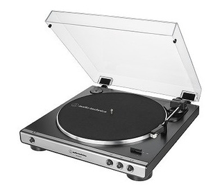 Audio-Technica AT-LP60XUSB Tourne-disque entraîné par courroie Gris, Métallique Complètement automatique