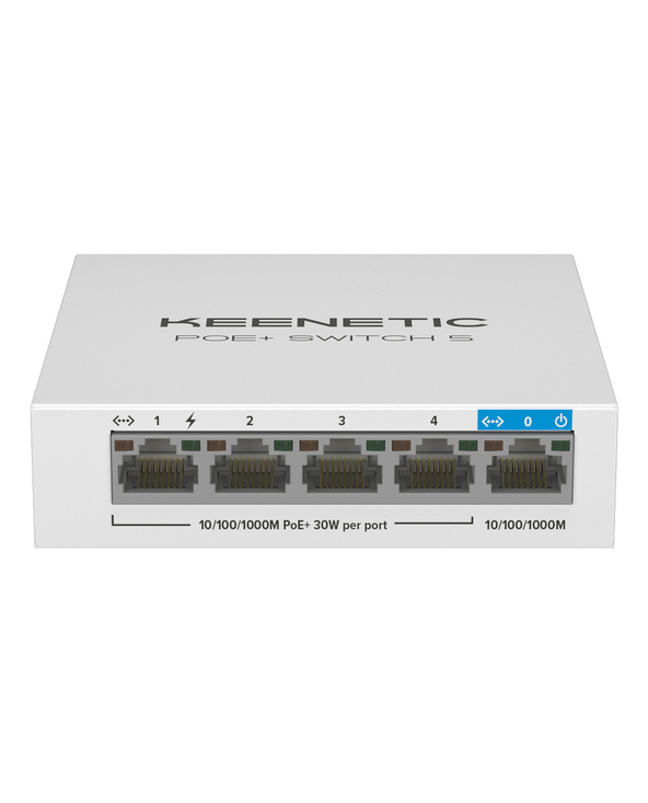 Keenetic Commutateur Gigabit 5 ports avec 4 ports PoE+ et budget énergétique de 60 W