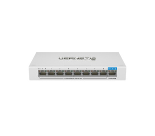 Keenetic PoE+ Switch 9 Commutateur Gigabit 9 ports avec 8 ports PoE+ et budget énergétique de 120 W