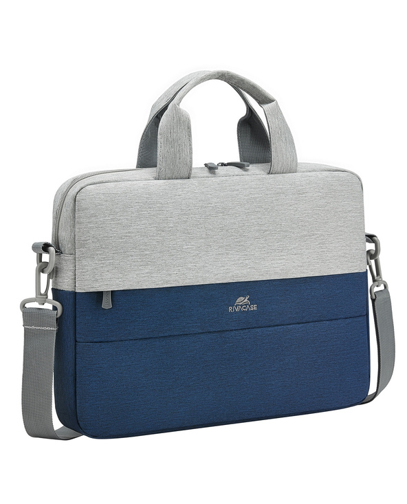 Rivacase 7522 GREY/DARK BLUE sacoche d'ordinateurs portables 35,6 cm (14") Malette Bleu, Gris