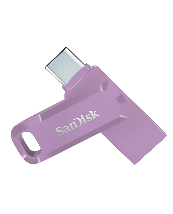 SanDisk Ultra Dual Drive Go USB 128GB lecteur USB flash 128 Go USB Type-A / USB Type-C 3.2 Gen 1 (3.1 Gen 1) Lavande
